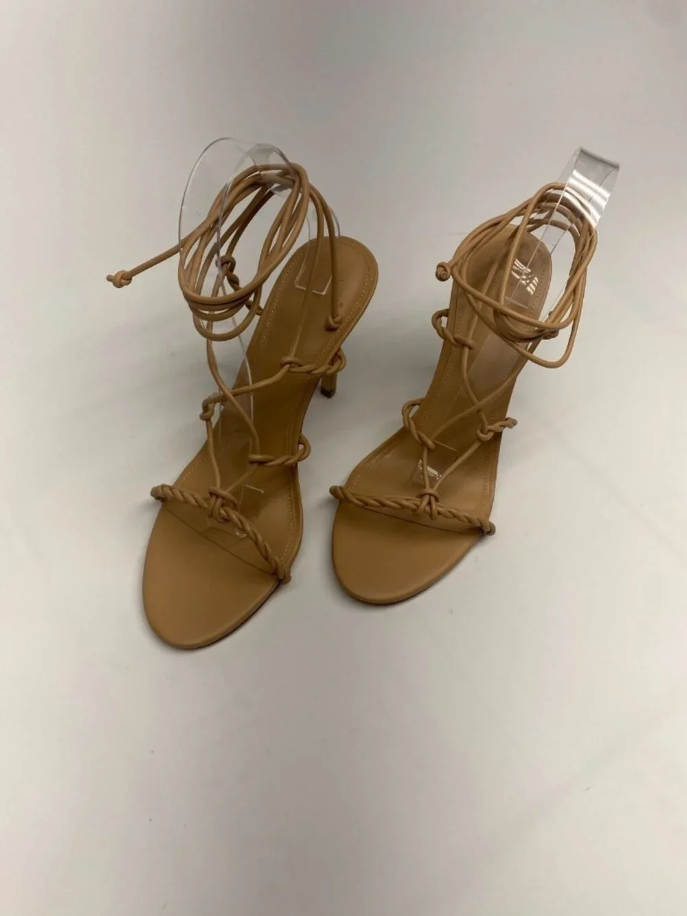 Marc Fisher LTD Women's Bea Light Natural Heeled Sandal Sz 8.5